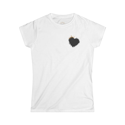 Women Black Heart Queens-Black heart T-shirt